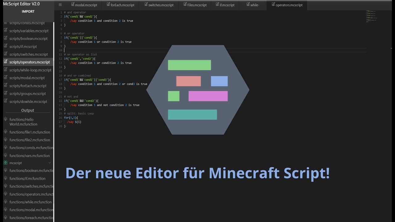 McScript Editor mit vielen neuen Features und frischem Design! - Der ...