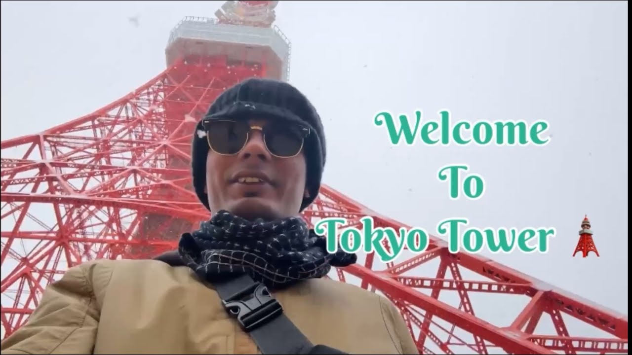 In the Day of Tokyo Japan 🇯🇵 Mirkal snowfall Tokyo Tower, double Bridge | 2days snowfall in the year