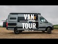 Custom Van Build (FULL TOUR) | Rossmönster | Sprinter 170” 4x4 w/ tongue and groove ceiling | 231