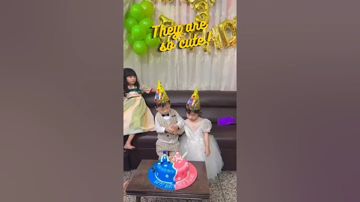 Sweet Baby Twins' 2nd Birthday Celebration! 🎂🎈#shorts #twinbirthday #adorablecelebration