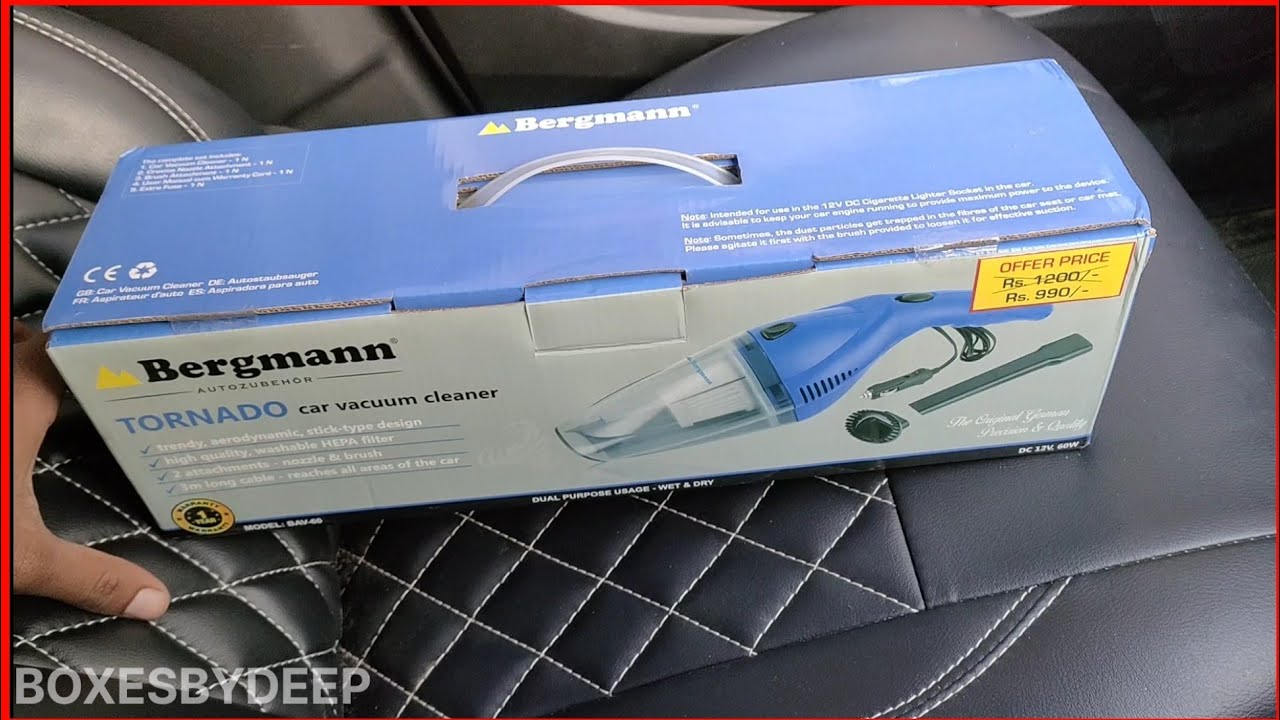 Bergmann Car Vacuum Cleaner Best low cost car vacuum cleaner YouTube