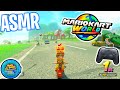 ASMR Gaming 😴🏎️ Mario Kart World Nintendo Switch 2 Gum Chewing 🎮🎧 Pro Controller Sounds + Whispers 💤