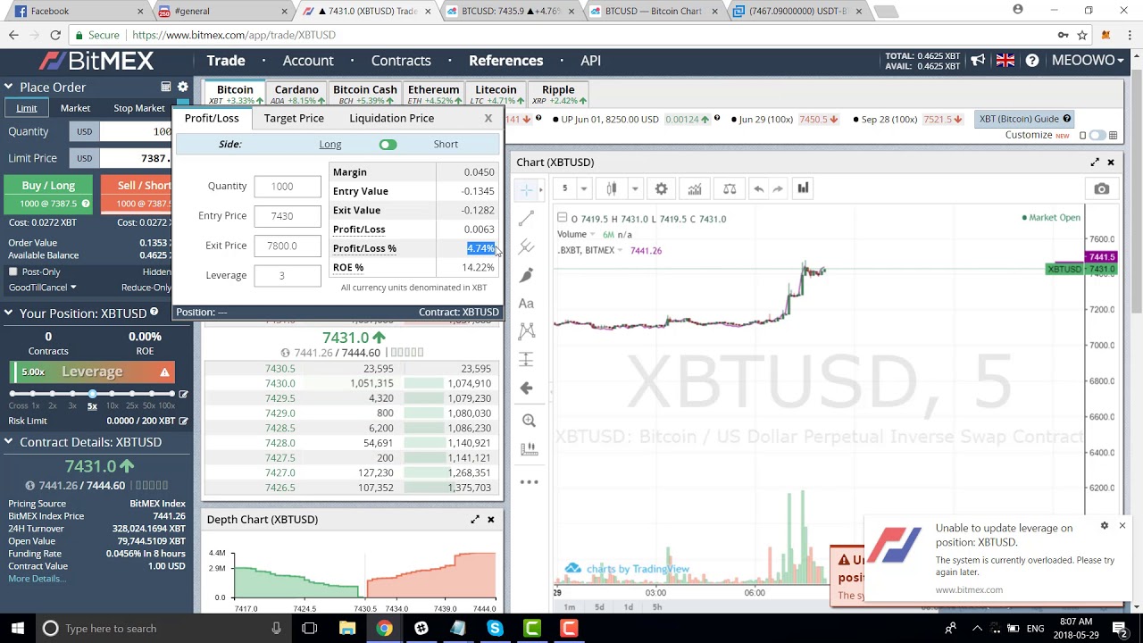 margin trading bitcoin bitmex)