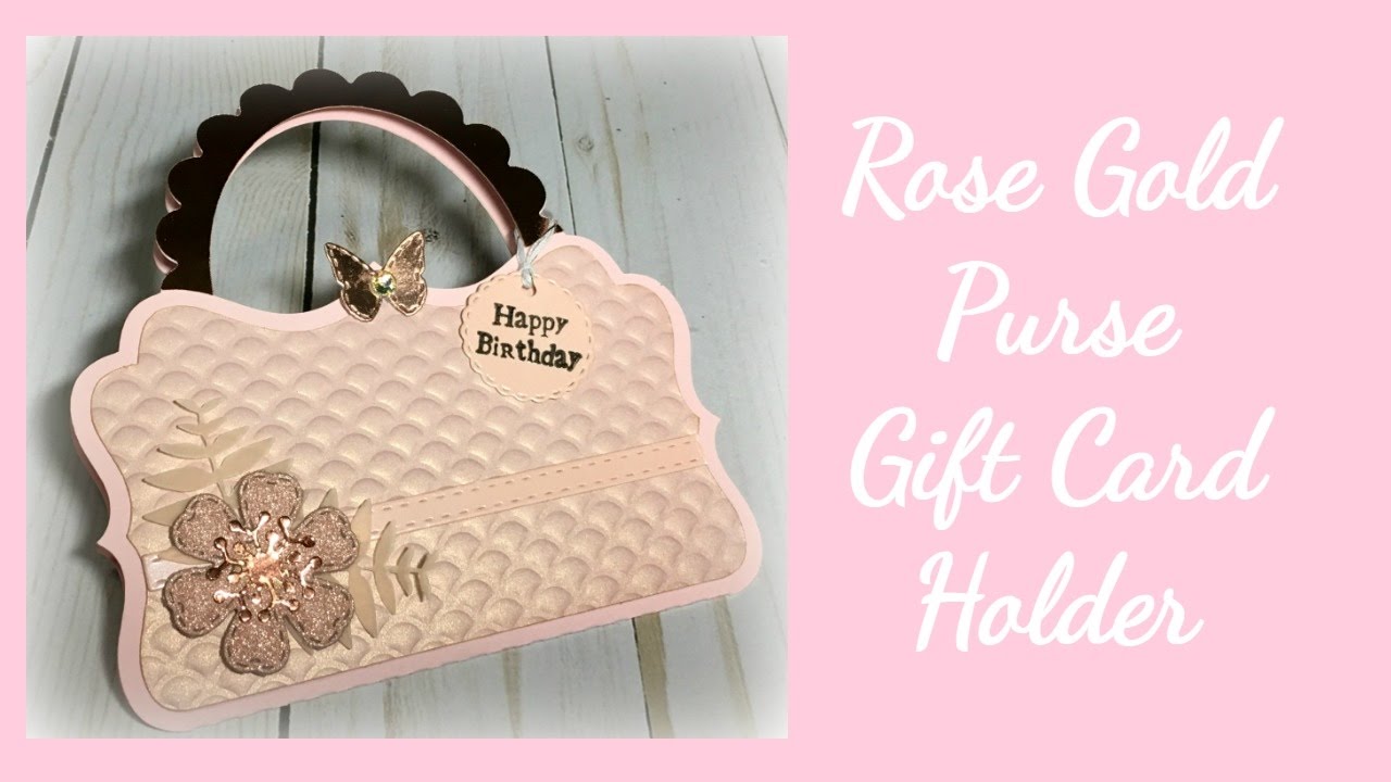 Rose Gold Purse Gift Card Holder YouTube