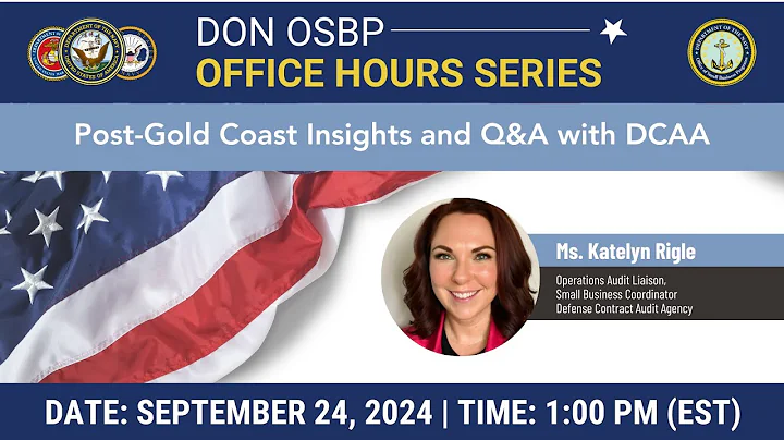DON OSBP Office Hours: Post Gold Coast Insights and Q&A with DCAA