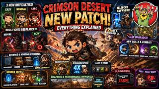 Crimson Desert Patch Deep Dive | Difficulty System, Combat, and Changes
