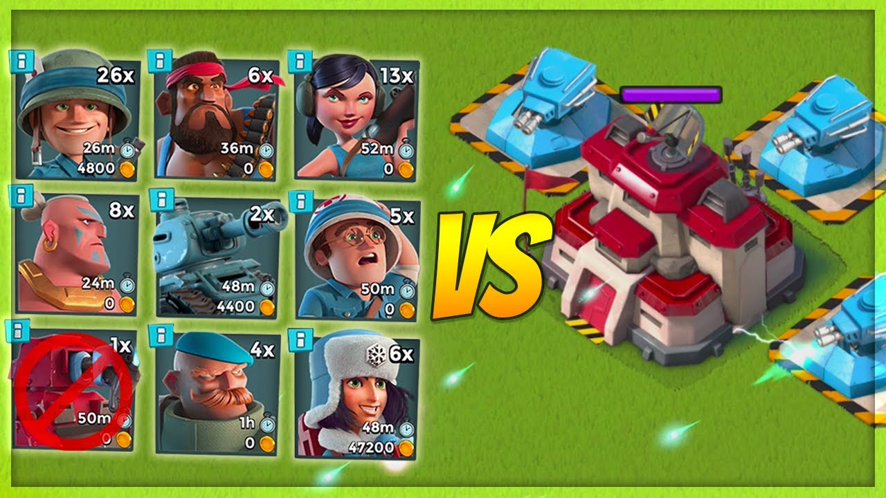Boom Beach 3 MAX Shock Blasters VS EVERY SINGLE Troop! Insane Shock