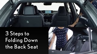 How-To Fold Down the Back Seat in the 2019 UX | Lexus