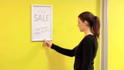 Snap Frame Clip for Attaching to Display Frames