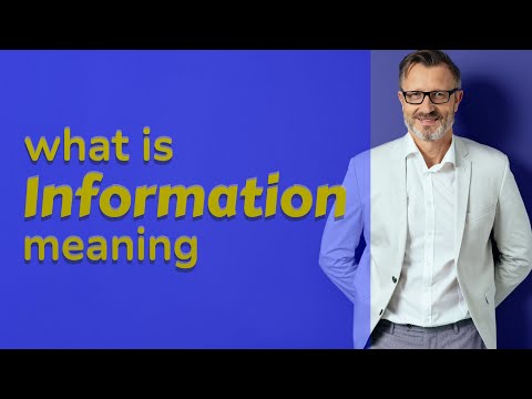 Information | Definition of information