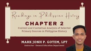 RPH, CHAPTER 2: Reading the Proclamation of Philippine Independence