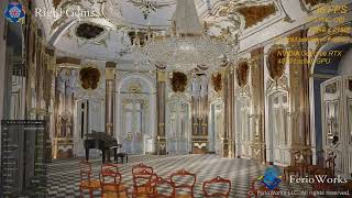Rigid Gems – Real-Time Ray Tracing Ballroom Scene (6,800 Gems, 4K DXR Demo)