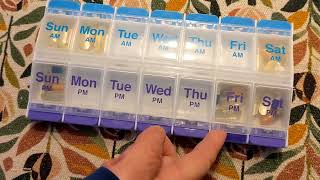 EZY DOSE Push Button 7-Day Pill Case Review | AM/PM Medicine Organizer