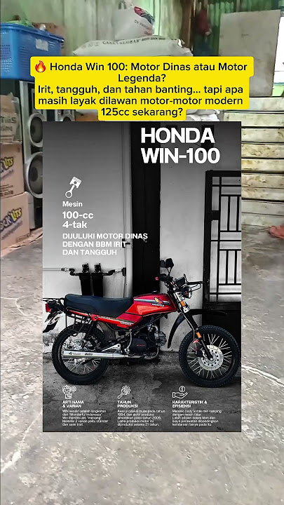 Honda Win 100 โ Motor Dinas Legendaris, Masih Layak Dipakai Sekarang?