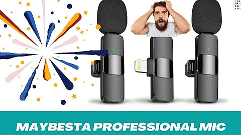 MAYBESTA Professional Wireless Lavalier Lapel Microphone