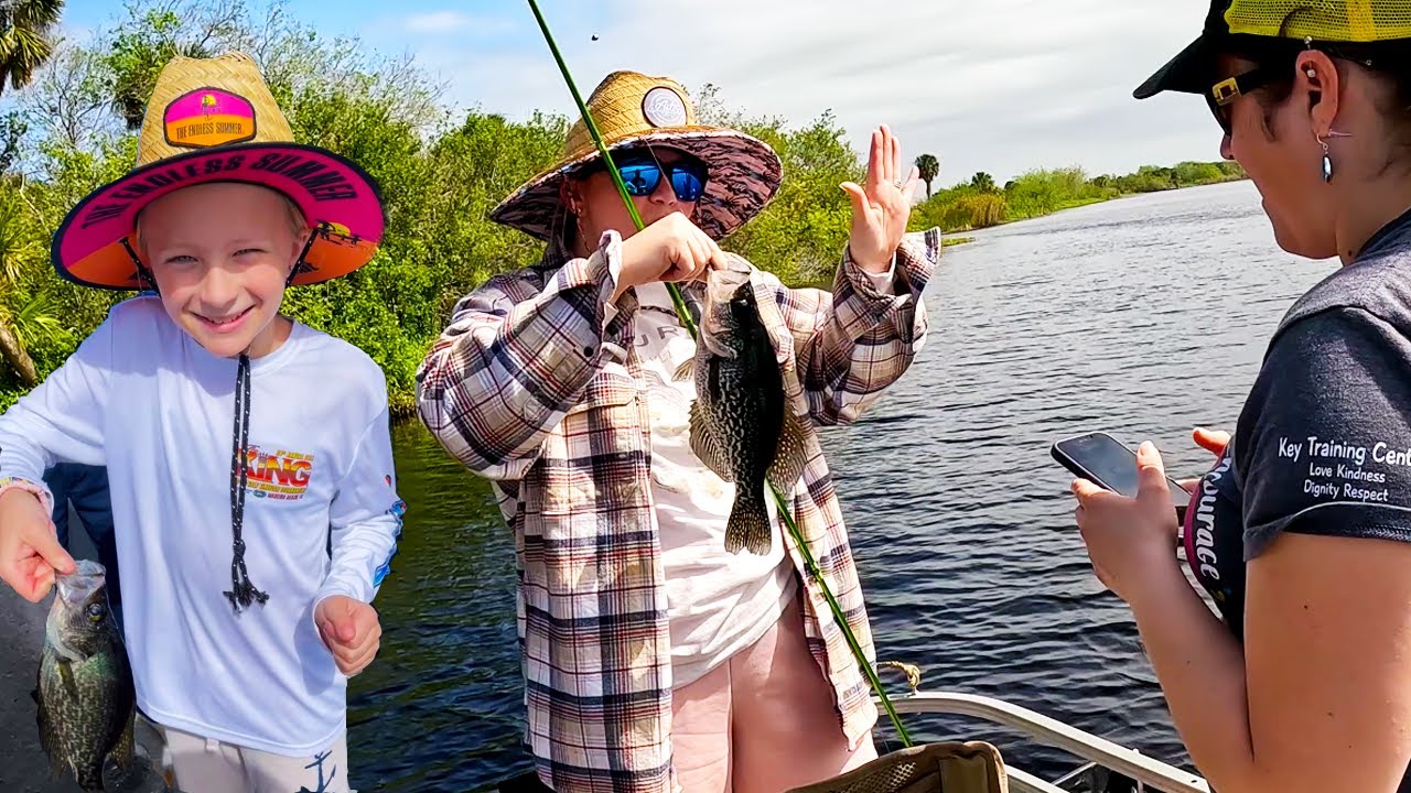 Crappie Fishing with LIVE MINNOWS on Kissimmee River | Family Fishing Weekend!