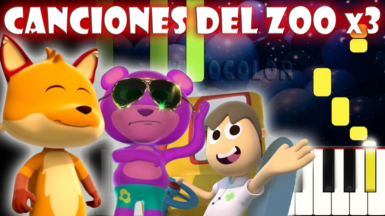 Canciones del Zoo x3 | Piano Mix | Tutorial | Karaoke