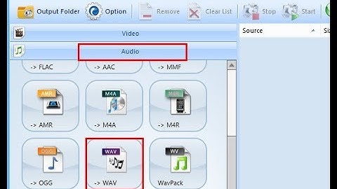 Convert any video file to audio file using format factory