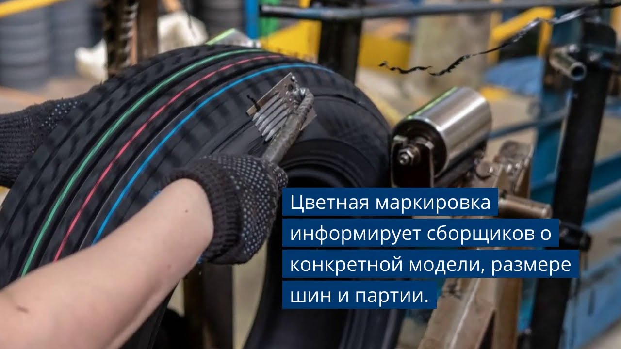 Что означают цветные полоски на протекторе шины? - YouTube