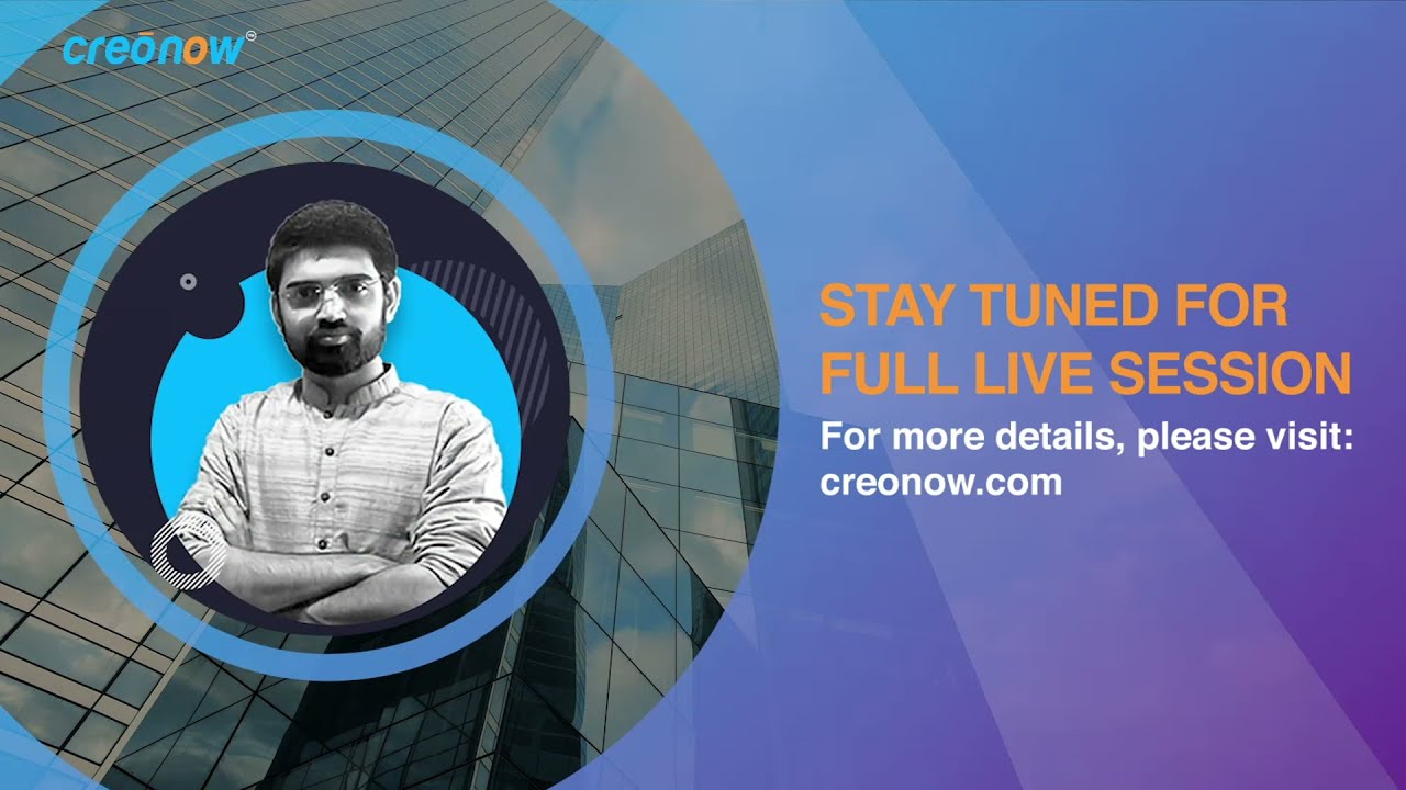 Creo Live! session TEASER |Understanding Blur in Photoshop |Creonow |Shreyash Tembhurne |