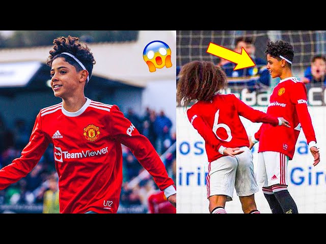 CRISTIANO RONALDO JR MARCOU SEU PRIMEIRO GOL PELO MANCHESTER