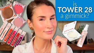 FULL FACE OF TOWER 28 BEAUTY | What's Worth it + What's NOT Ft. New Bronzino!