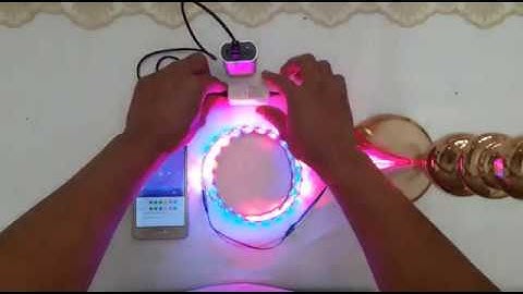 Bluetooth SP110E WS2812B Demo