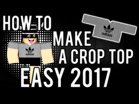 Easy Shirt Tutorial Roblox 2017 Voiced Youtube - adidas roblox crop top template