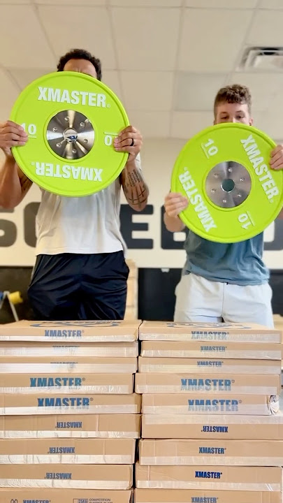 XMASTER FITNESS Competition Rubber Plates unboxing