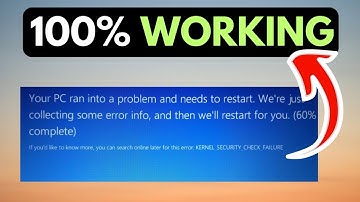 Kernel Security Check Failure Error in Windows 11 SURE FIXES