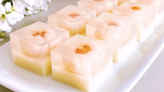 Lychee Agar-agar Recipe | 荔枝燕菜糕食谱