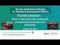 Meeting: Driving Institutional Change for Research Assessment Reform