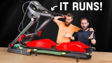 We turned a Second Hand Treadmill into a Working 3D Printer! - w/ Ivan Miranda