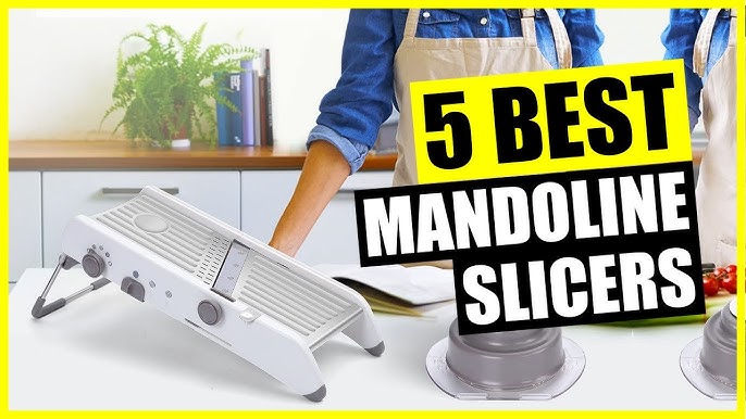 VEKAYA Mandoline Slicer: Waffle Fry Cutter, Julienne & 0–9mm Slice