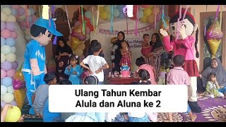 Download lagu Lula and Luna's second birthday with the Bo Boi Boy clown and the LoL clown