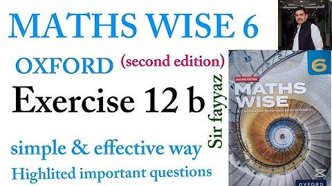 MATHS WISE 6 | EXERCISE 12B | OXFORD SECOND EDITION | EX 12b | Data handling