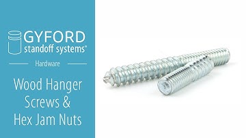 How To Install Wood Hanger Screws Using Hex Jam Nuts