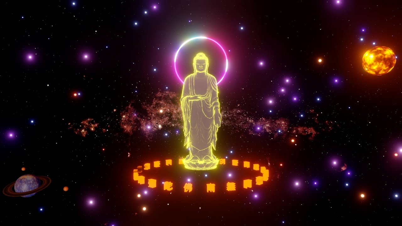 南无阿弥陀佛圣号2小时45分钟(静念版)，念佛，禅坐，静心。Namo Amitabha Buddha. Chanting Buddha.