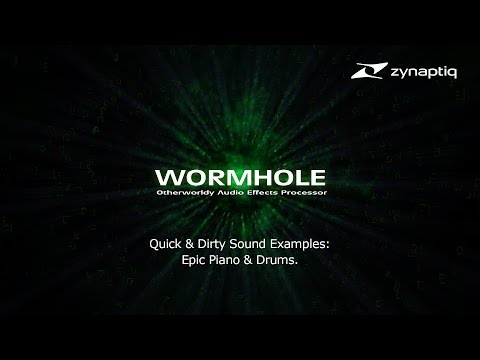 Zynaptiq WORMHOLE: Epic Piano And Drums Example