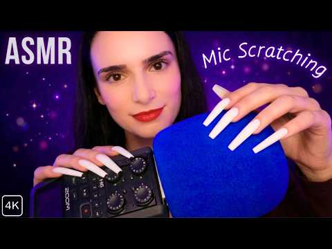 ASMR Mic Scratching with Long Nails to MELT Your Brain 🤤 No Talking for Sleep 😴 1 HOUR 4K