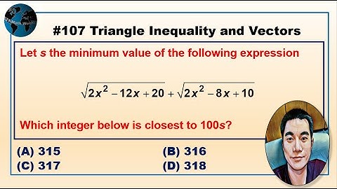521 Math #107: Triangle inequality and vectors