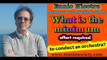 Ennio Nicotra orchestral conducting masterclass. The minimum effort required to conduct an orchestra