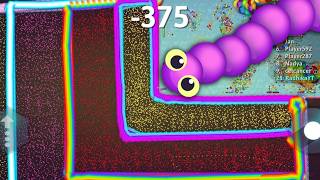 OMG🐍 KING UBE🐍 GETS FABOLOUS SNAKE FOOD OUT MAP CORNER🐍BEST EPIC SNAKE IO GAMEPLAY🐍#snakeiogamevideo screenshot 3