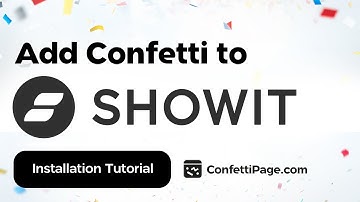 Showit & ConfettiPage.com 🎉 (Confetti code installation tutorial)
