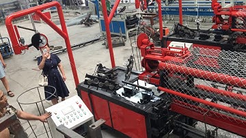 chain link fence weaving machine