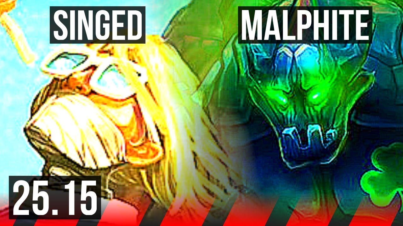 SINGED vs MALPHITE (TOP) | 6/3/13, 700+ games | KR Diamond | 25.15
