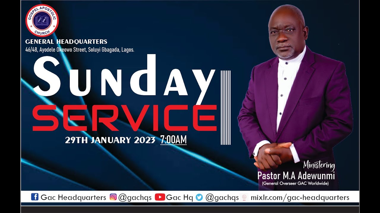 Gospel Apostolic Church Sunday Service Topic The Lord Will Fulfill