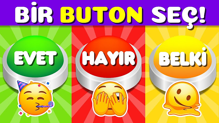 BİR BUTON SEÇ 🔴🟢🟡 EVET, HAYIR, BELKİ OYUNU