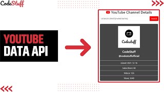 How to Create a YouTube Data API Website with HTML, CSS, Bootstrap, and JavaScript