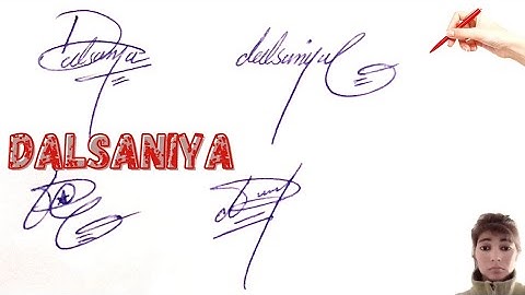Dalsaniya signature style#name signature with arooj